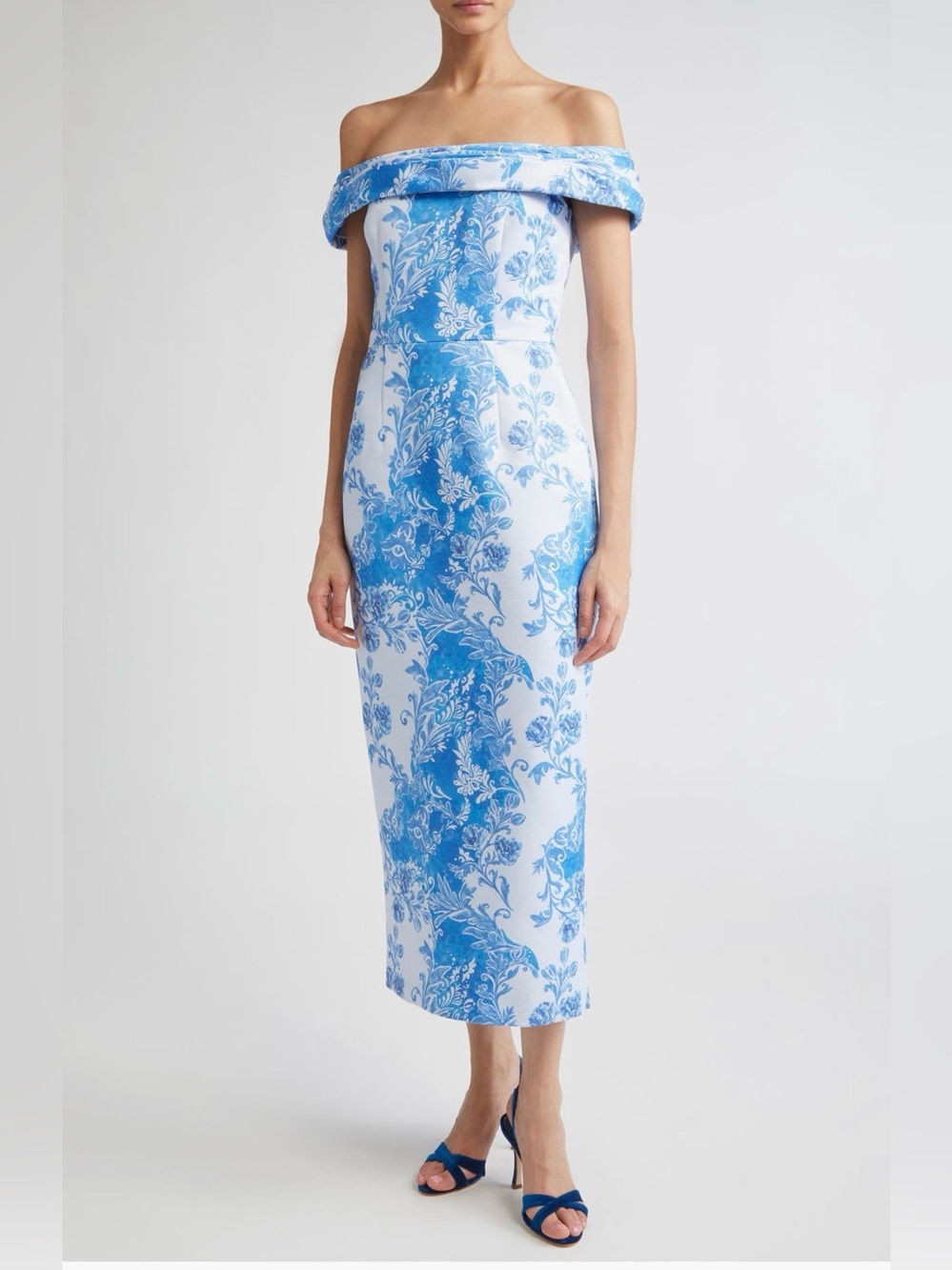 NWT Authentic Emilia Wickstead Rochelle Floral Damask Dress 4 US/ 8 UK